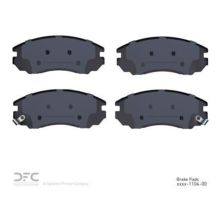 Dynamic Friction Co DFC 3000 Ceramic Brake Pads - 1310-1104-00